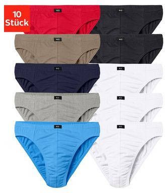 H.I.S Slip in effen kleuren(set, 10 stuks )