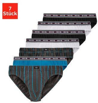H.I.S Slip van katoen stretch(set, 7 stuks )