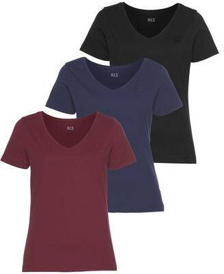 H.I.S T shirt Essential basics(voordeelset, Set van 3 )