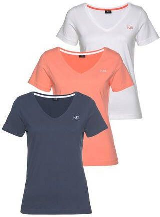 H.I.S T shirt Essential basics(voordeelset, Set van 3 )
