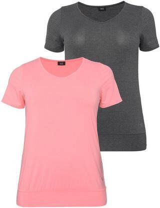H.I.S T shirt Grote maten(voordeelset, Set van 2 )