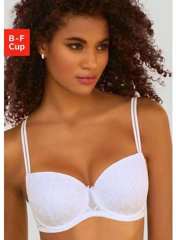 Lascana Balconette bh Dessous van fijne, gebloemde kant