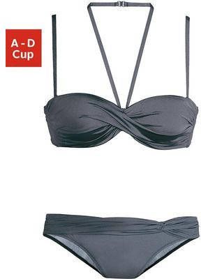 Lascana Beugelbikini in bandeaumodel met bandjes die op verschillende manieren te dragen zijn
