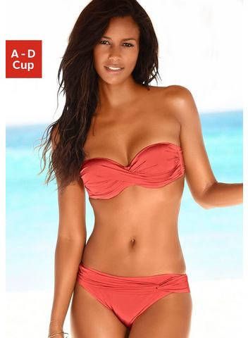 Lascana Beugelbikini in bandeaumodel met bandjes die op verschillende manieren te dragen zijn