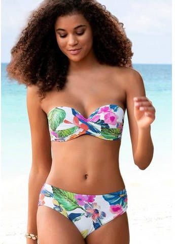 Lascana Beugelbikini in bandeaumodel zomers gedessineerd