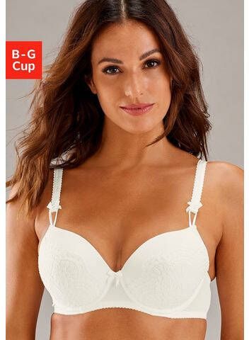 Lascana Bh met steuncups Aurora met beugel en fijne kant