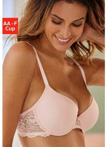 Lascana Bh met steuncups Dessous met kant van gerecyclede materialen