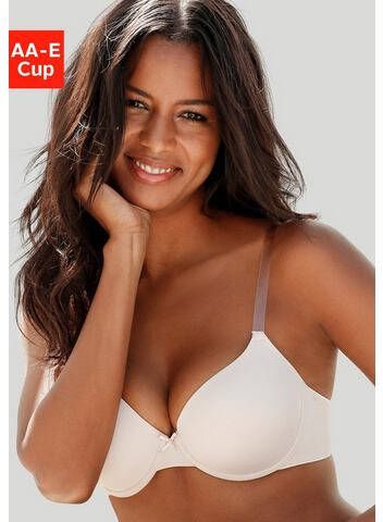Lascana Bh met steuncups Ela perfect basic met beugel en met transparante bandjes