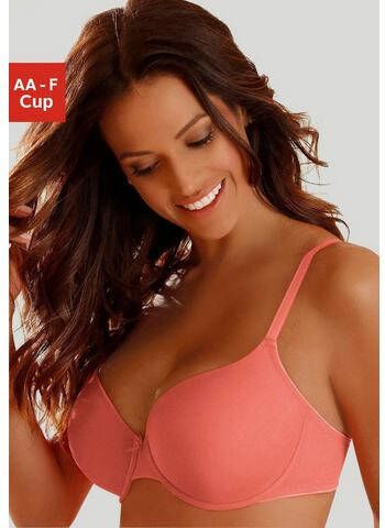 Lascana Bh met steuncups Ela perfect basic met beugel van zijdeachtige microvezel