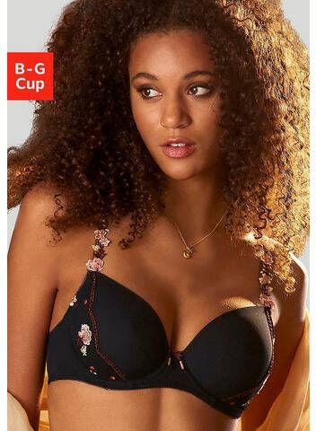 Lascana Bh met steuncups Maria met prachtige bloemenbandjes