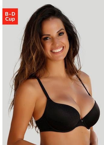 Lascana Bh met steuncups Perfect basic met extra dunne, lichte cups en diepe hals