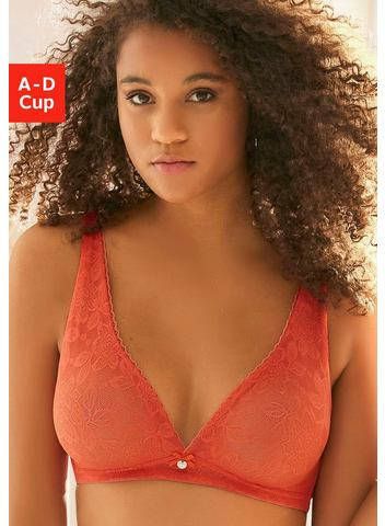 Lascana Bralette bh van gerecycled kant met bloemetjes