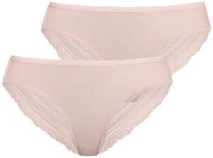 Lascana Brasil slip van microvezel rib(set, 2 stuks, Set van 2 )