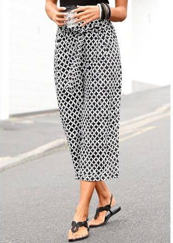Lascana Culotte met print all over(Met een bindceintuur )
