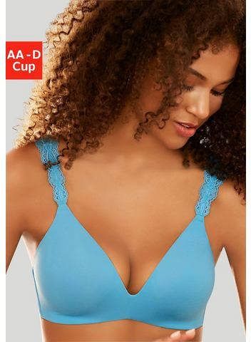 Lascana Push up bh zonder beugels met prachtige kanten bandjes