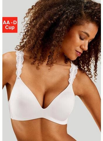 Lascana Push up bh zonder beugels met prachtige kanten bandjes