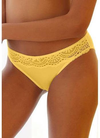 Lascana Slip Dessous van microtouch materiaal met band van gebloemde kant(evenredig van gerecyclede polyamide )