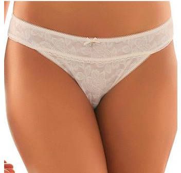 Lascana Slip van kant gedeeltelijk van gerecycled materiaal in bloemetjes look