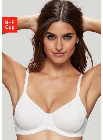 Lascana T shirt bh Perfect basic met geïntegreerde beugel zonder vullingen