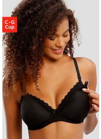 Lascana Voedings bh met fijne kanten rand