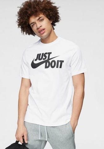 Nike sportswear just do it swoosh shirt wit heren