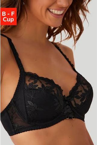 Nuance Beugel bh met gebloemde borduurkant