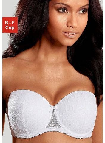 Nuance Bh met steuncups Dessous met beugel van kant met afneembare, transparante bandjes