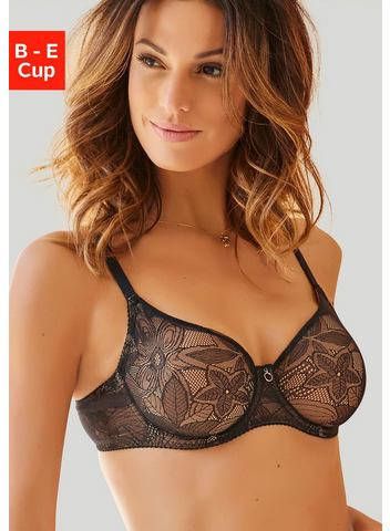 Nuance T shirt bh met gebloemde kant