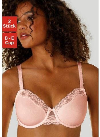 petite fleur Beugel bh met fijne jacquard kant(set, 2 delig, Set van 2 Set van 2 )