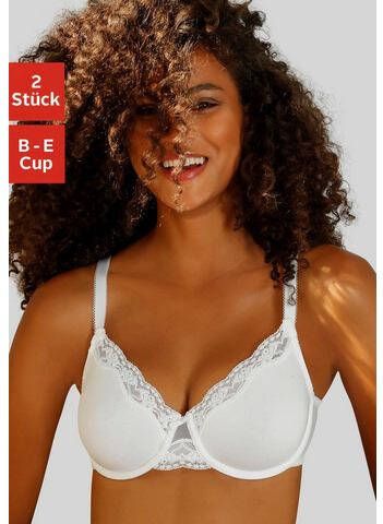 petite fleur Beugel bh met fijne jacquard kant(set, 2 delig, Set van 2 Set van 2 )