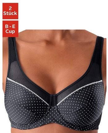 petite fleur Beugel bh met netinzetten(set, Set van 2 )