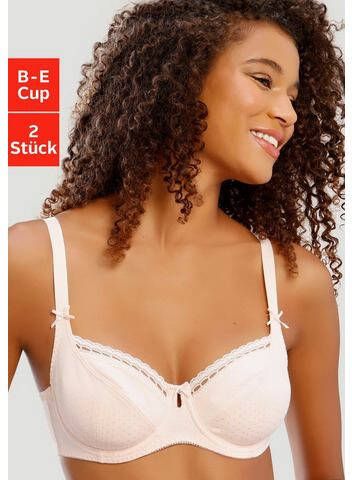 petite fleur Beugel bh van katoen jacquard in dirndl model(set, Set van 2 )