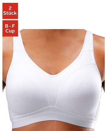 petite fleur Bh zonder beugels in bedekkende belijning(set, Set van 2 )