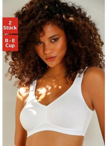 petite fleur Bh zonder beugels van zacht katoen(set, Set van 2 )