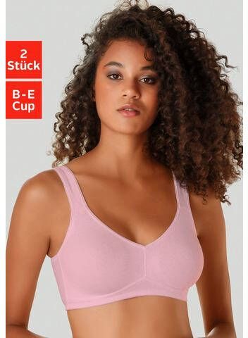 petite fleur Bh zonder beugels van zacht katoen(set, Set van 2 )