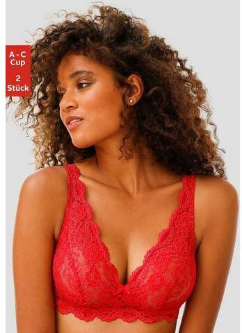 petite fleur Bralette bh zonder beugels van kant(set, Set van 2 )