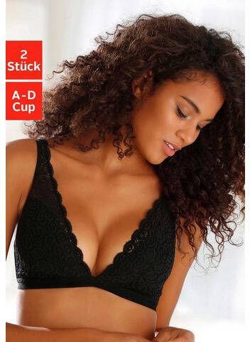 petite fleur Bralette bh zonder beugels van kant(set, Set van 2 )