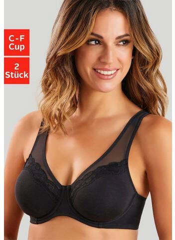 petite fleur Minimizer bh met naadloos voorgevormde cups van katoen(set, Set van 2 )