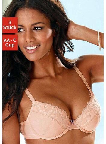 petite fleur Push up bh push up bh met beugel(set, 3 delig, Set van 3 Set van 3 )