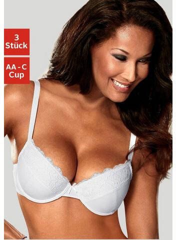 petite fleur Push up bh push up bh met beugel(set, 3 delig, Set van 3 Set van 3 )