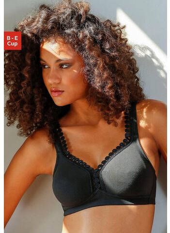 petite fleur Soft bh zonder beugels, met decoratieve sierrand(set, Set van 2 )