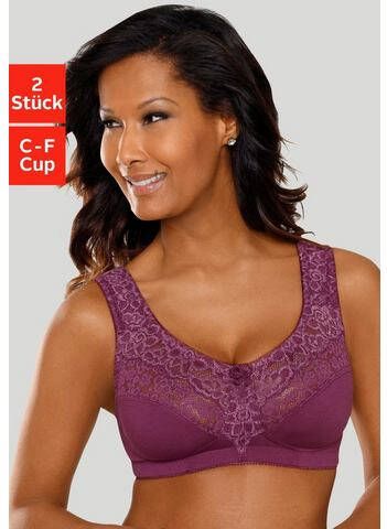 petite fleur Steun bh zonder beugels, met elegante kant(set, Set van 2 )