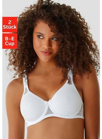 petite fleur T shirt bh met beugel en netinzetten(set, Set van 2 )