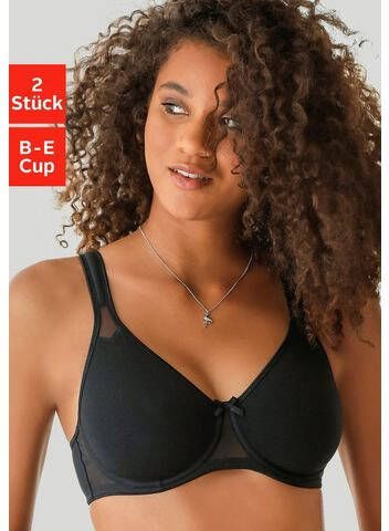 petite fleur T shirt bh met beugel en netinzetten(set, Set van 2 )