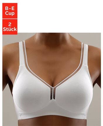 petite fleur T shirt bh zonder beugels van katoen(set, Set van 2 )