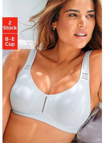 petite fleur T shirt bh zonder beugels van katoen(set, Set van 2 )