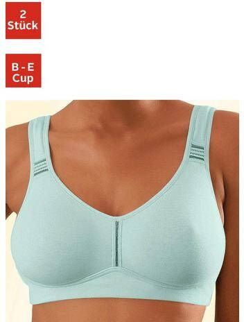 petite fleur T shirt bh zonder beugels van katoen(set, Set van 2 )