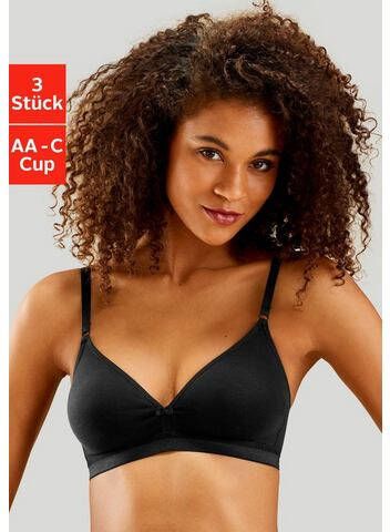 petite fleur Triangel bh zonder beugels van katoen(set, Set van 3 )