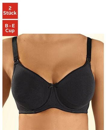 petite fleur Voedings bh met beugel van katoen(set, Set van 2 )