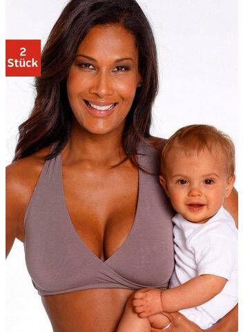 petite fleur Voedings bh zonder beugels in comfortabel wikkelmodel(set, Set van 2 )